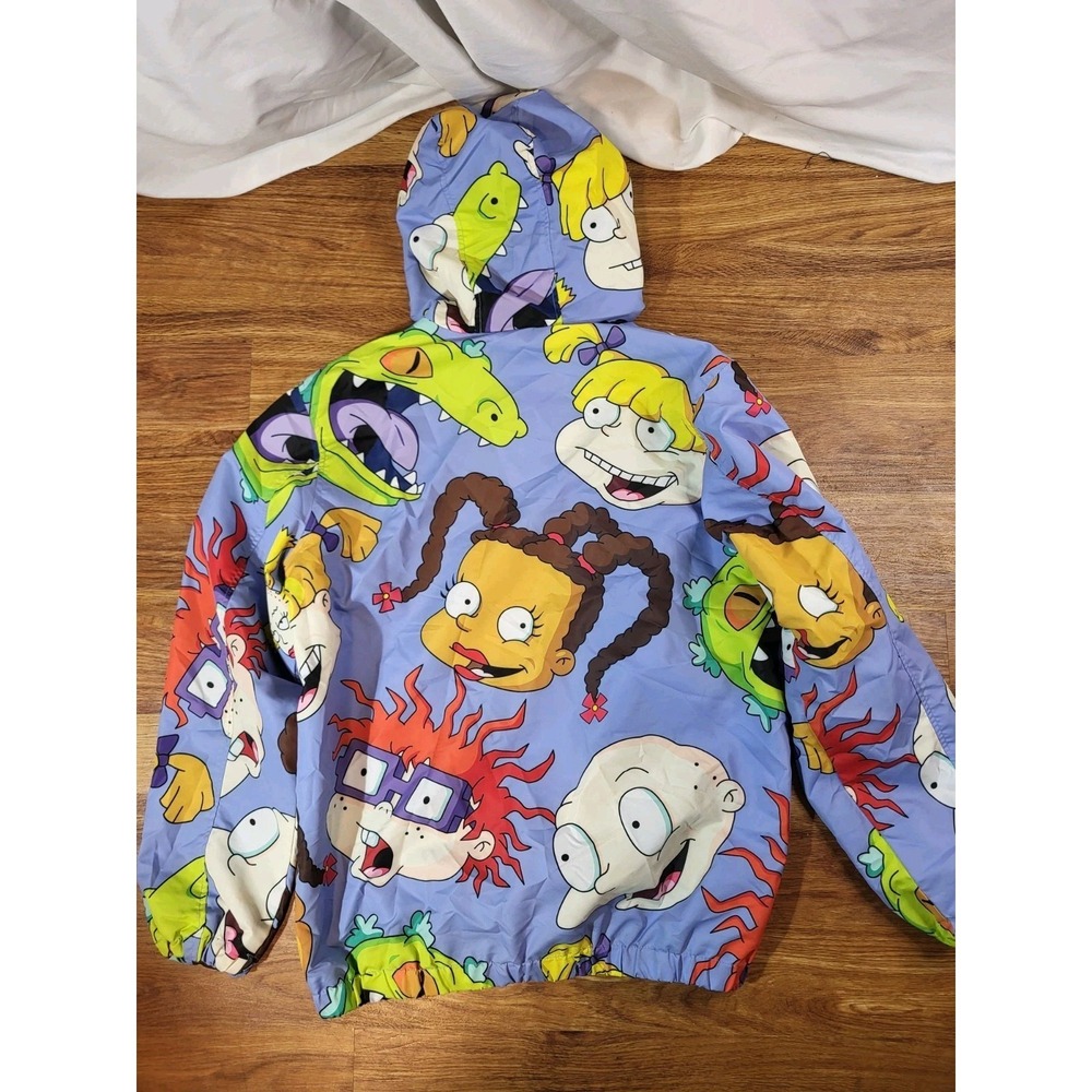Members Only Nickelodeon Jacket Mens M Rugrats Windbreaker Hooded - Picture 5 of 5